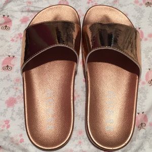 Rose gold sandals